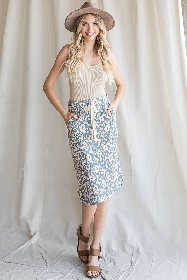 Soft every day midi skirt