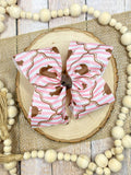 Chicken Coup Print Classic XL Hair Bow | Clip