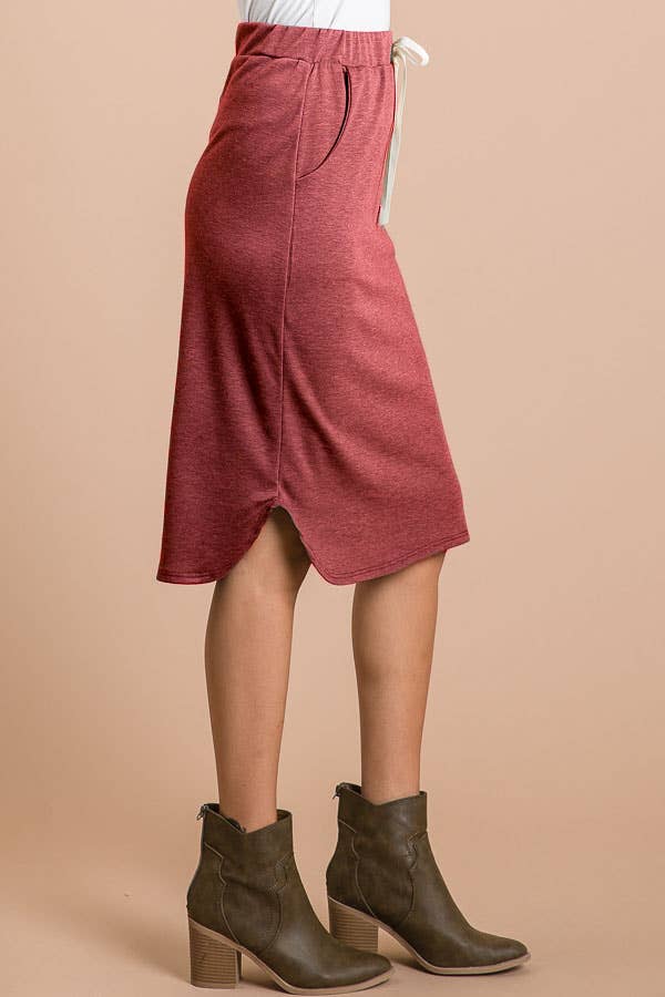 Soft every day midi skirt