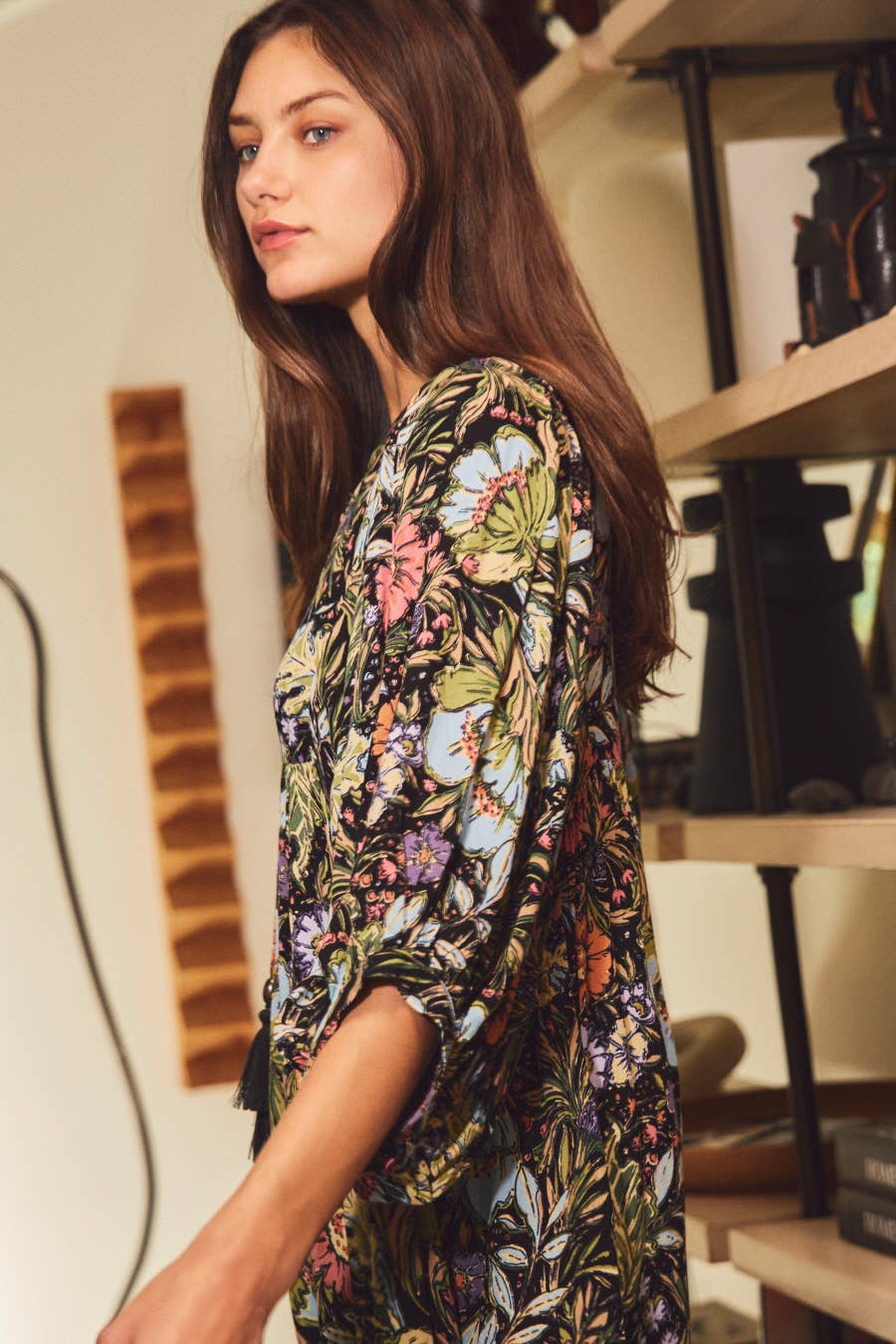 The Midnight Meadow Midi Dress