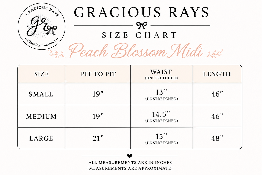 Peach Blossom Midi Dress