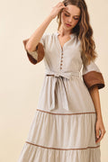 Hazel Striped Midi