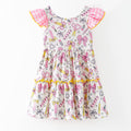 School Supplies Bow Print Dress | Girls Back to School Dress